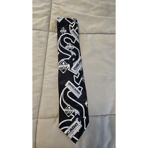 Vintage 1992 Chicago White Sox 100% Silk Tie RM Sport MLB Made USA Baseball Rare
